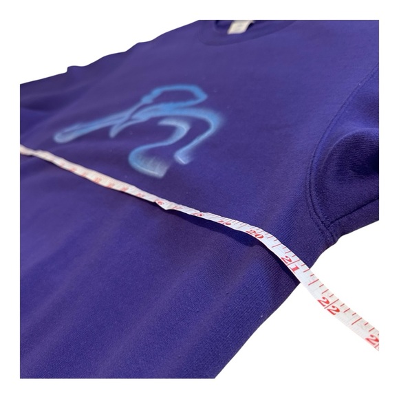 Dolphin Northern Lights Aurora Borealis Purple Graphic Crewneck Sweater Medium - Picture 5 of 9
